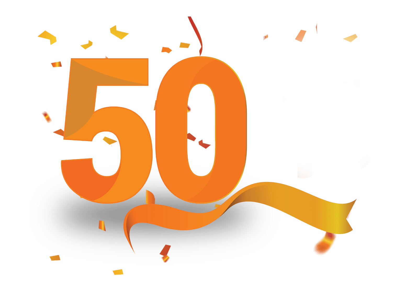 50 years AMC logo